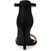 image:imageAllegra K Women Suede Ankle Strap High Stiletto Heel Open Toe SandalsBlack