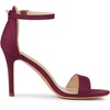 image:imageAllegra K Women Suede Ankle Strap High Stiletto Heel Open Toe SandalsBurgundy