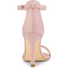 image:imageAllegra K Women Suede Ankle Strap High Stiletto Heel Open Toe SandalsDust Pink