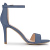 image:imageAllegra K Women Suede Ankle Strap High Stiletto Heel Open Toe SandalsHaze Blue