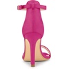 image:imageAllegra K Women Suede Ankle Strap High Stiletto Heel Open Toe SandalsHot Pink