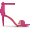 image:imageAllegra K Women Suede Ankle Strap High Stiletto Heel Open Toe SandalsHot Pink