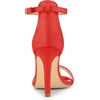 image:imageAllegra K Women Suede Ankle Strap High Stiletto Heel Open Toe SandalsOrange
