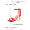 image:imageAllegra K Women Suede Ankle Strap High Stiletto Heel Open Toe SandalsOrange