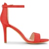 image:imageAllegra K Women Suede Ankle Strap High Stiletto Heel Open Toe SandalsOrange