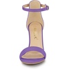 image:imageAllegra K Women Suede Ankle Strap High Stiletto Heel Open Toe SandalsPurple
