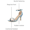 image:imageAllegra K Womens Rhinestone Sandals Stiletto HeelsBlue