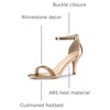 image:imageAllegra K Womens Rhinestone Sandals Stiletto HeelsRose Gold