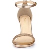 image:imageAllegra K Womens Rhinestone Sandals Stiletto HeelsRose Gold