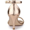 image:imageAllegra K Womens Rhinestone Sandals Stiletto HeelsRose Gold