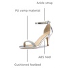 image:imageAllegra K Womens Rhinestone Sandals Stiletto HeelsSilver