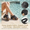 image:imageAllegra K Women Glitter Hollow Out Peeptoe Platform Adjustable SandalsBlack