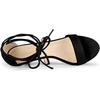 image:imageAllegra K Women Kitten Heel Lace Up Open Toe SandalsBlack