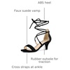 image:imageAllegra K Women Kitten Heel Lace Up Open Toe SandalsBlack