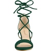 image:imageAllegra K Women Kitten Heel Lace Up Open Toe SandalsGreen