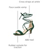 image:imageAllegra K Women Kitten Heel Lace Up Open Toe SandalsGreen