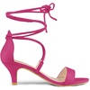 image:imageAllegra K Women Kitten Heel Lace Up Open Toe SandalsHot Pink
