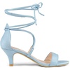 image:imageAllegra K Women Kitten Heel Lace Up Open Toe SandalsSky Blue