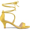 image:imageAllegra K Women Kitten Heel Lace Up Open Toe SandalsYellow