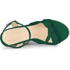 image:imageAllegra K Women Open Toe Platform Slingback Espadrille Wedge Heel SandalsDark Green