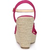 image:imageAllegra K Women Open Toe Platform Slingback Espadrille Wedge Heel SandalsHot Pink