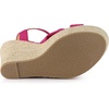 image:imageAllegra K Women Open Toe Platform Slingback Espadrille Wedge Heel SandalsHot Pink