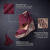 image:imageAllegra K Women Plaid Side Zipper LaceUp Peeptoe Platform SandalsBurgundy