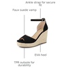 image:imageAllegra K Women Platform Espadrille Wedge Open Toe Ankle Strap SandalsBlack