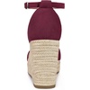 image:imageAllegra K Women Platform Espadrille Wedge Open Toe Ankle Strap SandalsBurgundy