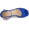 image:imageAllegra K Women Platform Espadrille Wedge Open Toe Ankle Strap SandalsDark Blue