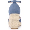 image:imageAllegra K Women Platform Espadrille Wedge Open Toe Ankle Strap SandalsHaze Blue