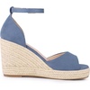 image:imageAllegra K Women Platform Espadrille Wedge Open Toe Ankle Strap SandalsHaze Blue