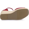 image:imageAllegra K Women Platform Espadrille Wedge Open Toe Ankle Strap SandalsRed