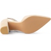 image:imageAllegra K Women Rhinestone Pointed Toe Ankle Strap Chunky Heels PumpsBeige