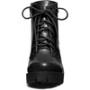 image:imageAllegra K Women Round Toe Chunky Heel Lace Up Platform Combat BootsBlack
