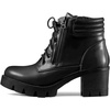 image:imageAllegra K Women Round Toe Chunky Heel Lace Up Platform Combat BootsBlack
