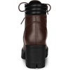 image:imageAllegra K Women Round Toe Chunky Heel Lace Up Platform Combat BootsCoffee
