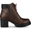 image:imageAllegra K Women Round Toe Chunky Heel Lace Up Platform Combat BootsCoffee