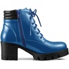 image:imageAllegra K Women Round Toe Chunky Heel Lace Up Platform Combat BootsDark Blue