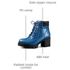image:imageAllegra K Women Round Toe Chunky Heel Lace Up Platform Combat BootsDark Blue