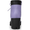image:imageAllegra K Women Round Toe Chunky Heel Lace Up Platform Combat BootsLight Purple