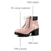 image:imageAllegra K Women Round Toe Chunky Heel Lace Up Platform Combat BootsPink