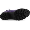 image:imageAllegra K Women Round Toe Chunky Heel Lace Up Platform Combat BootsPurple