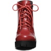 image:imageAllegra K Women Round Toe Chunky Heel Lace Up Platform Combat BootsRed