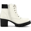 image:imageAllegra K Women Round Toe Chunky Heel Lace Up Platform Combat BootsWhite