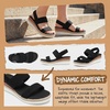 image:imageAllegra K Women Solid Color Hollowout Platform Elastic Band SandalsBlack
