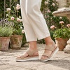 image:imageAllegra K Women Solid Color Hollowout Platform Elastic Band SandalsBrown