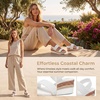 image:imageAllegra K Women Solid Color Hollowout Platform Elastic Band SandalsWhite