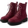 image:imageAllegra K Womens Combat Boots Platform Ankle BootsBurgundy