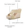 image:imageAllegra K Womens Platform Slide Wedges SandalsBeige